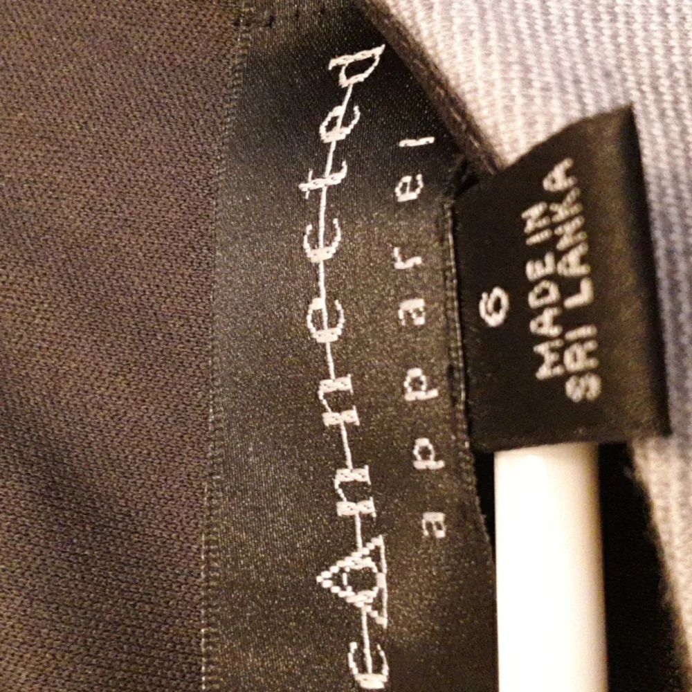 Connected Apparel Size 6 Sleeveless Dress Gray/Black - Picture 4 of 4